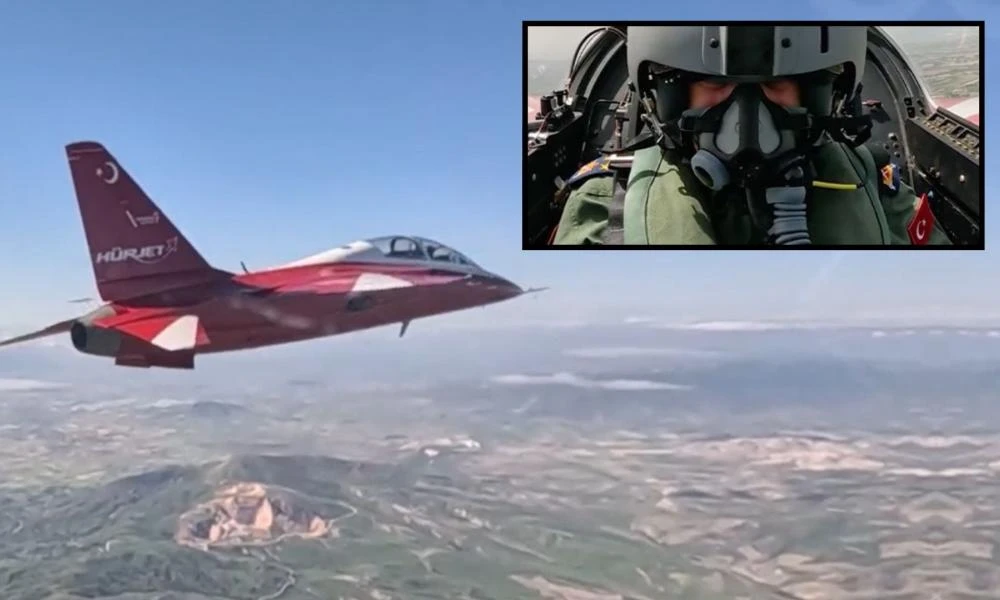 Τούρκος διοικητής αεροπορίας πέταξε με το πρώτο εκπαιδευτικό HÜRJET που παράχθηκε στη Τουρκία
